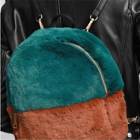 Do Everything in love faux fur back pack NWT main image 14